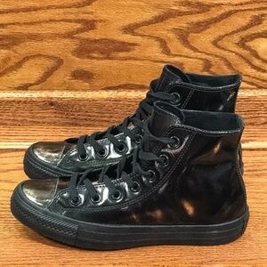 Converse CTAS High Brush Off Leather Black Pure Shoes‎